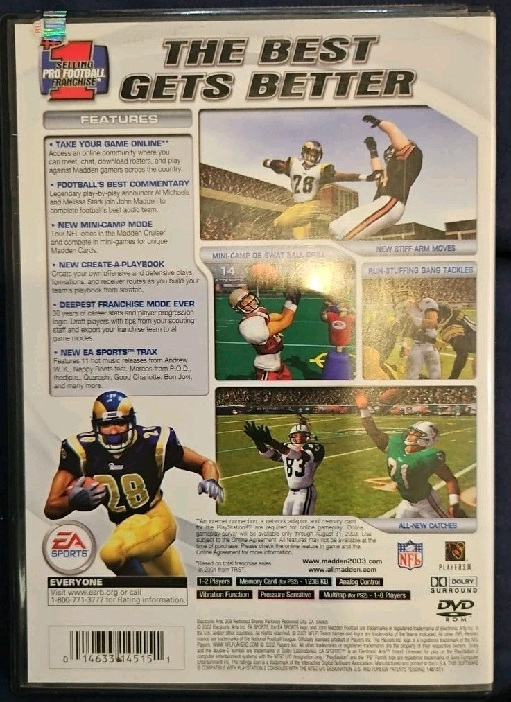 Madden NFL 2003 (Sony PlayStation 2, 2002)