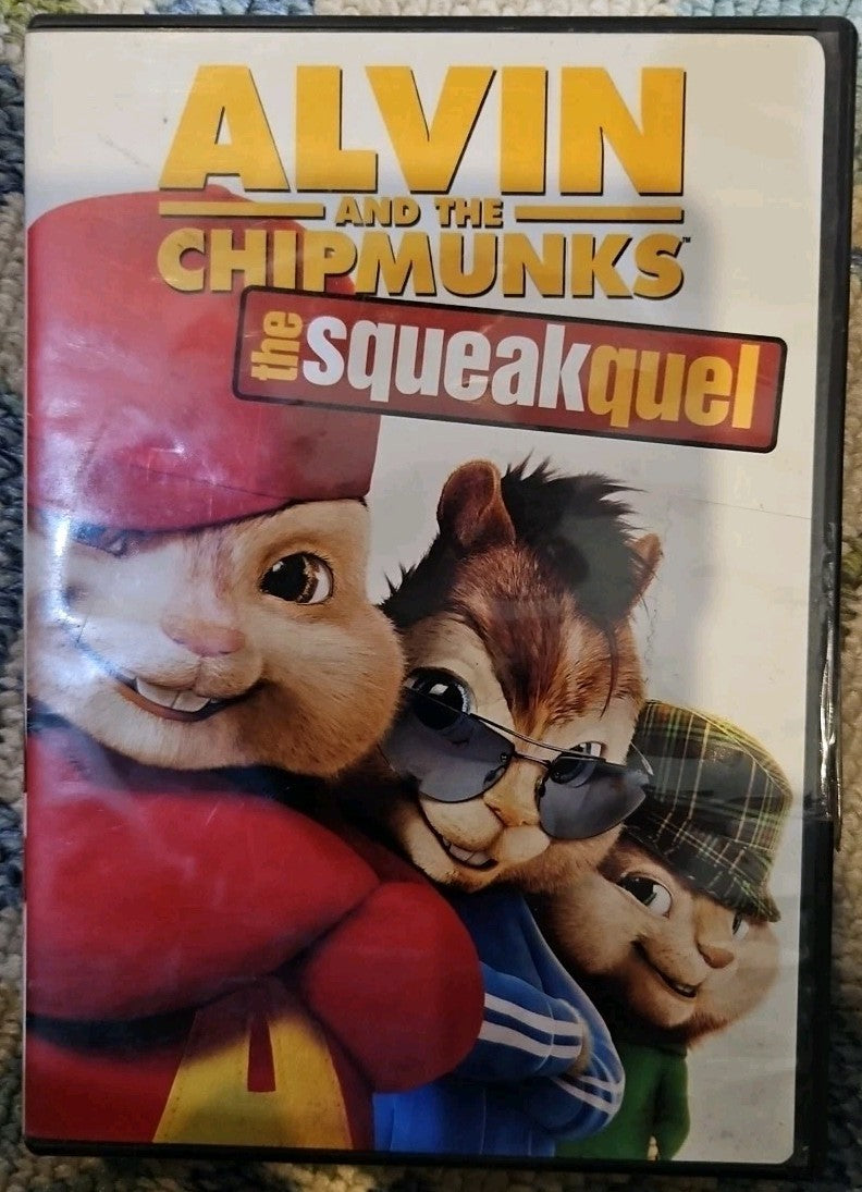 Alvin & the Chipmunks + Squeakquel + Squeak Along  (3- DVDs) New Sealed