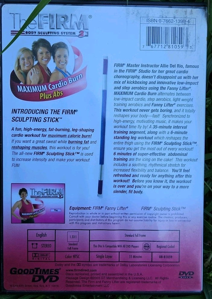 The FIRM Body Sculpting System 2: MAXIMUM Cardio Burn (DVD) Artwork Damaged. 