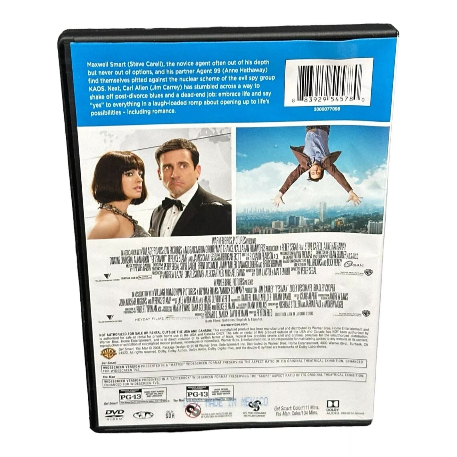 Get Smart / Yes Man Double Feature (DVD) Brand New