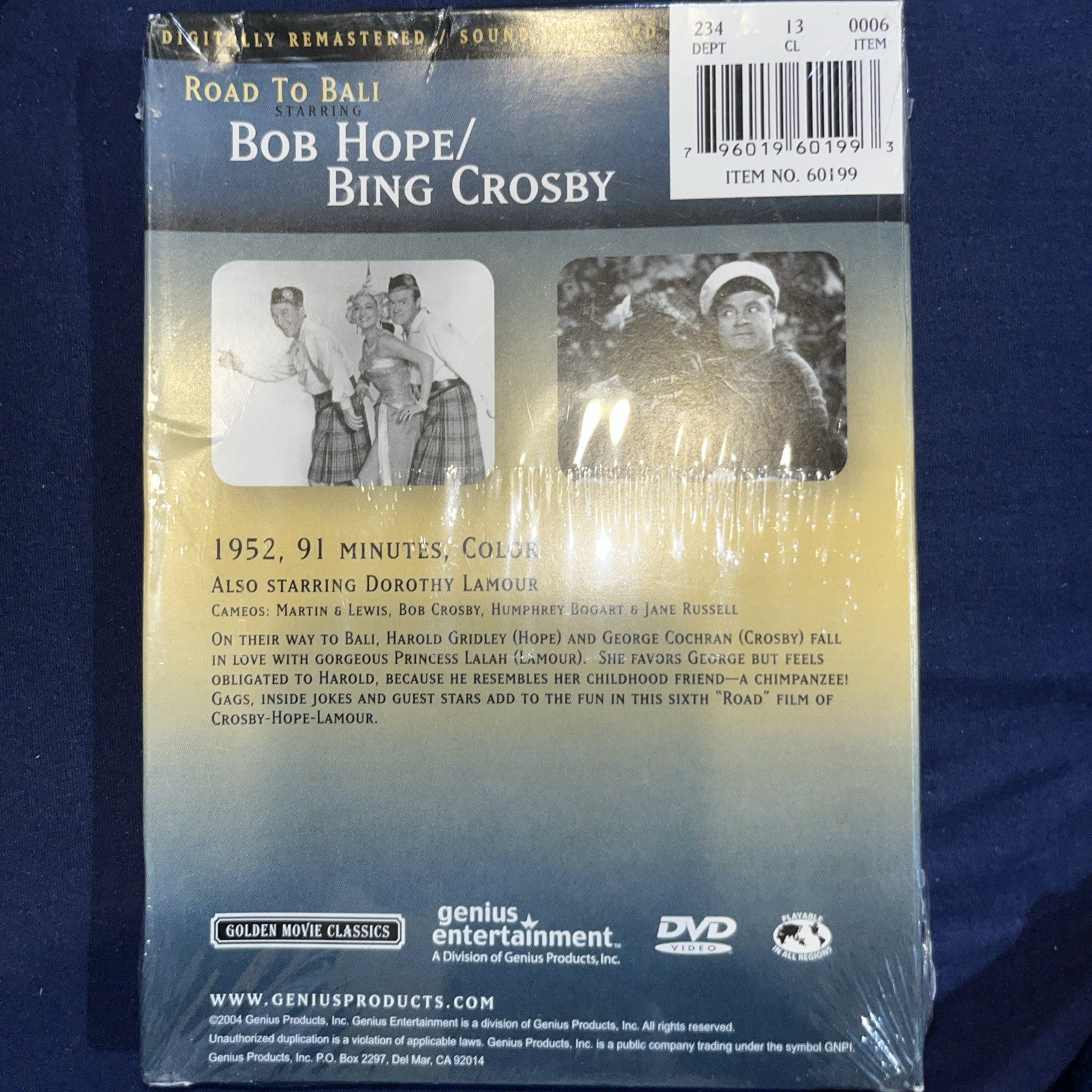 Road To Bali Starring Bing Crosby / Bob Hope (DVD)