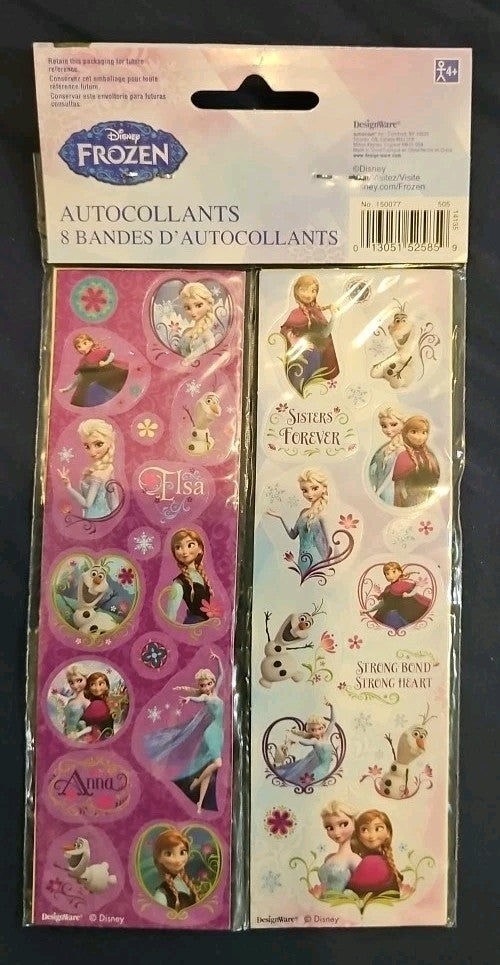 Disney Frozen Stickers 8 Sticker Strips