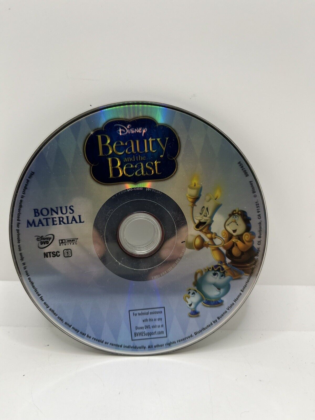 Beauty and the Beast (DVD) Bonus Disc