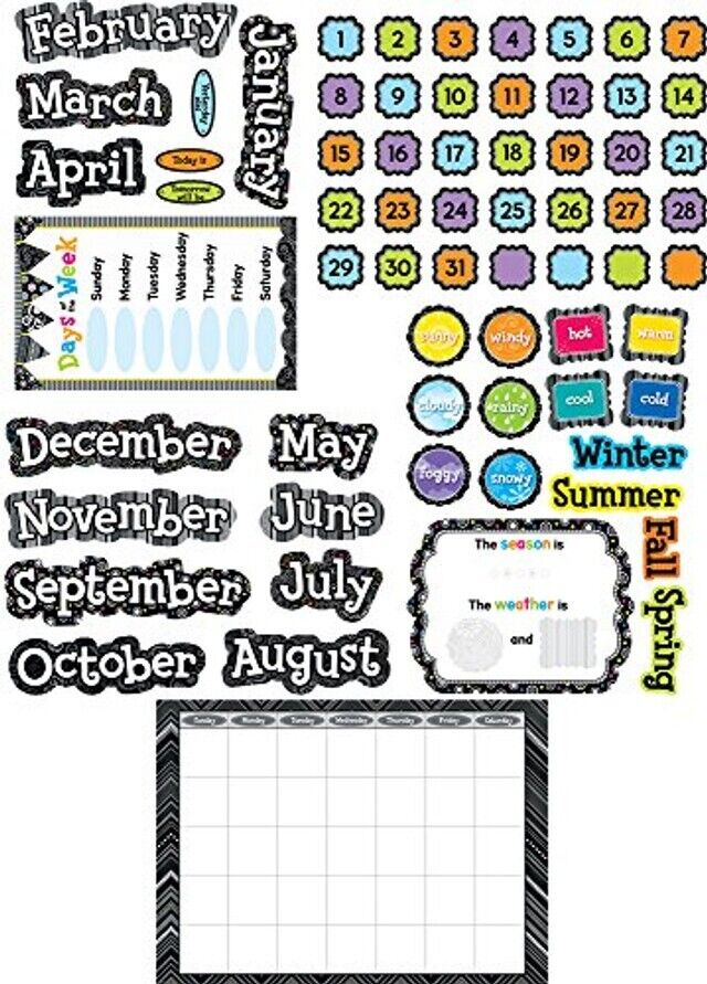 Creative Teaching Press BW Calendar Set (7059) Brand New