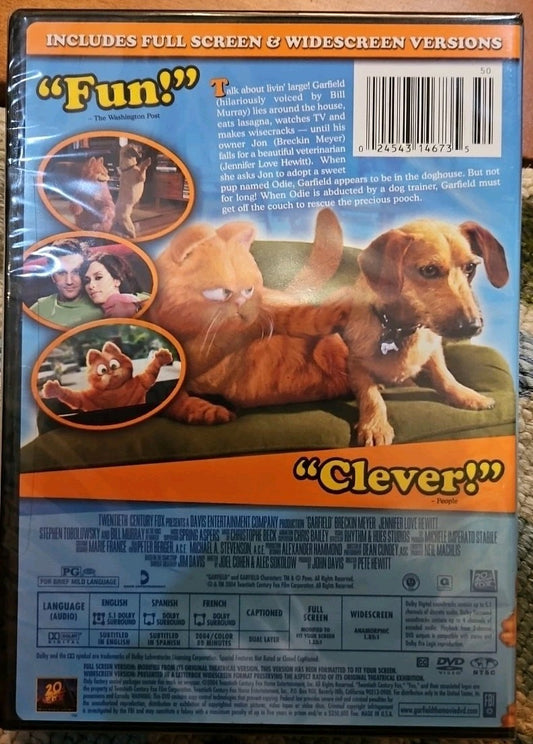 Garfield: the Movie (DVD, 2004) New Sealed
