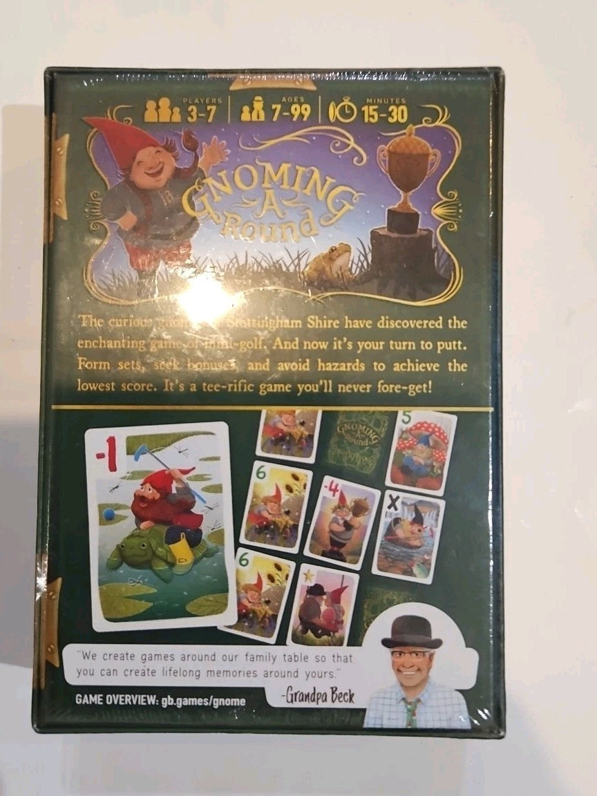 Grandpa Beck's Gnoming A Round Card Game Fun FamilyCARD Game New Sealed