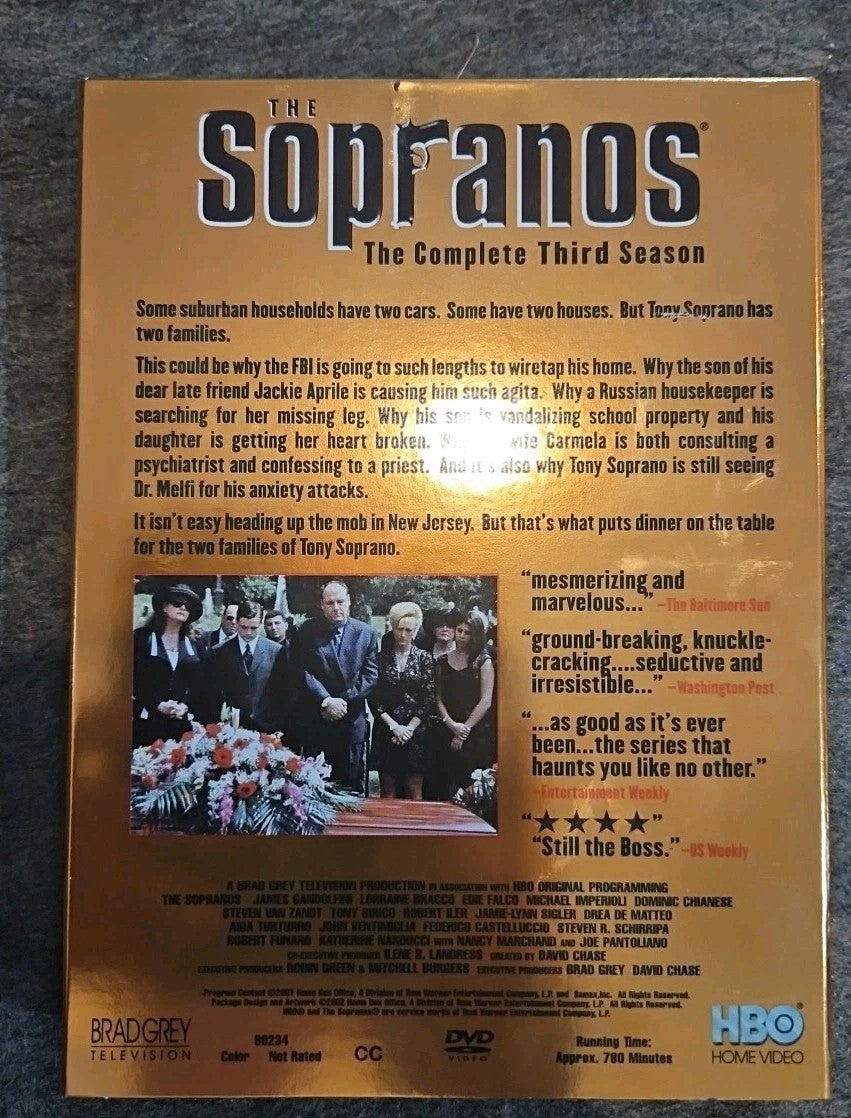 The Sopranos: the Complete Third Season (DVD, 2002)