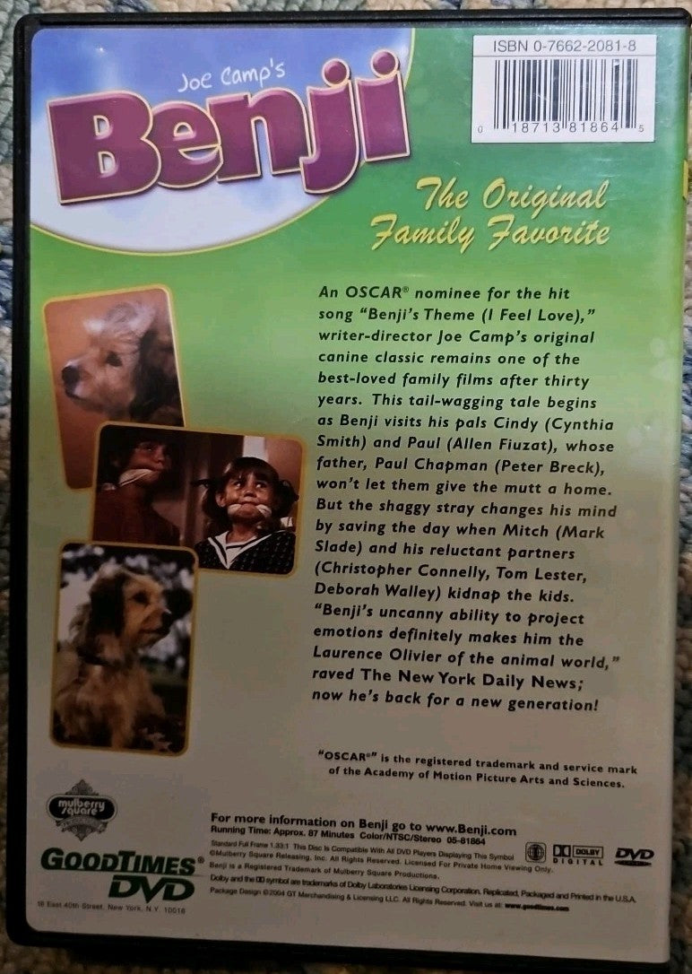 Benji (DVD, 2004) New Sealed