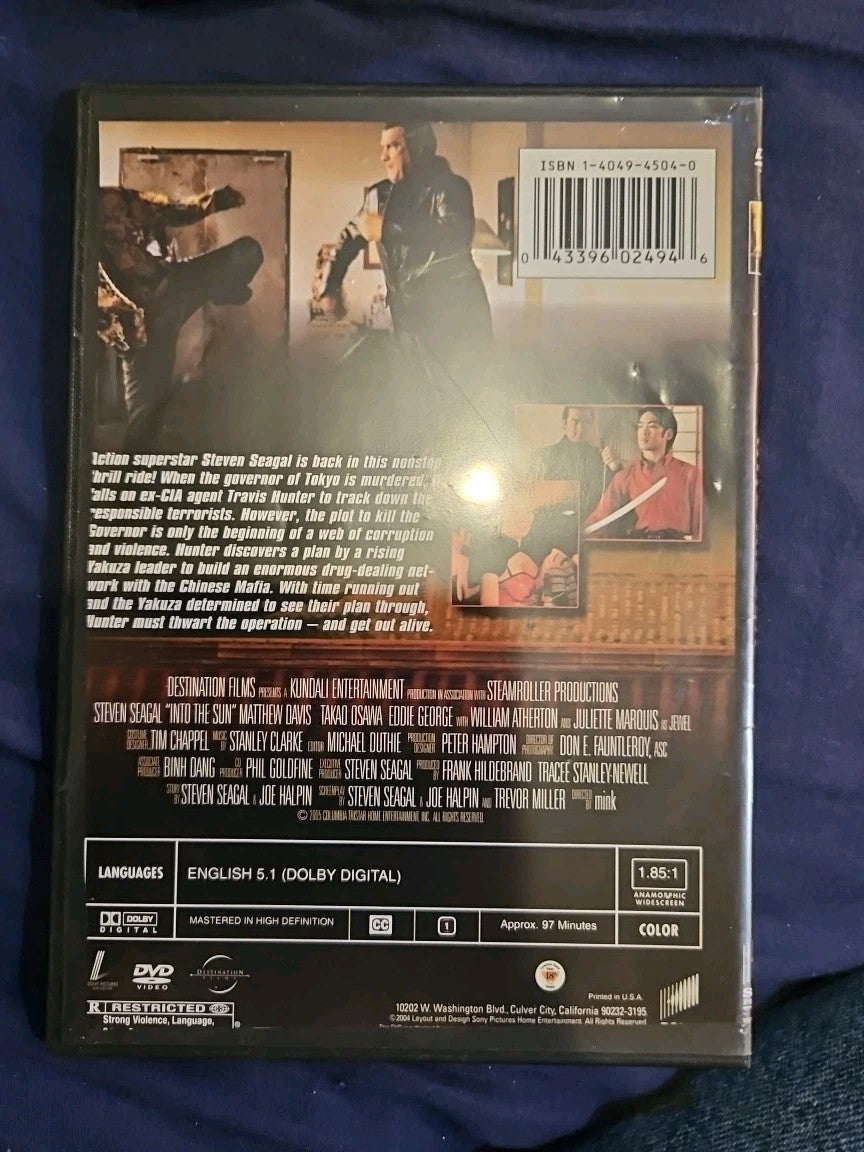 Into the Sun (DVD, 2005) Slimcase. Cropped Sleeve.