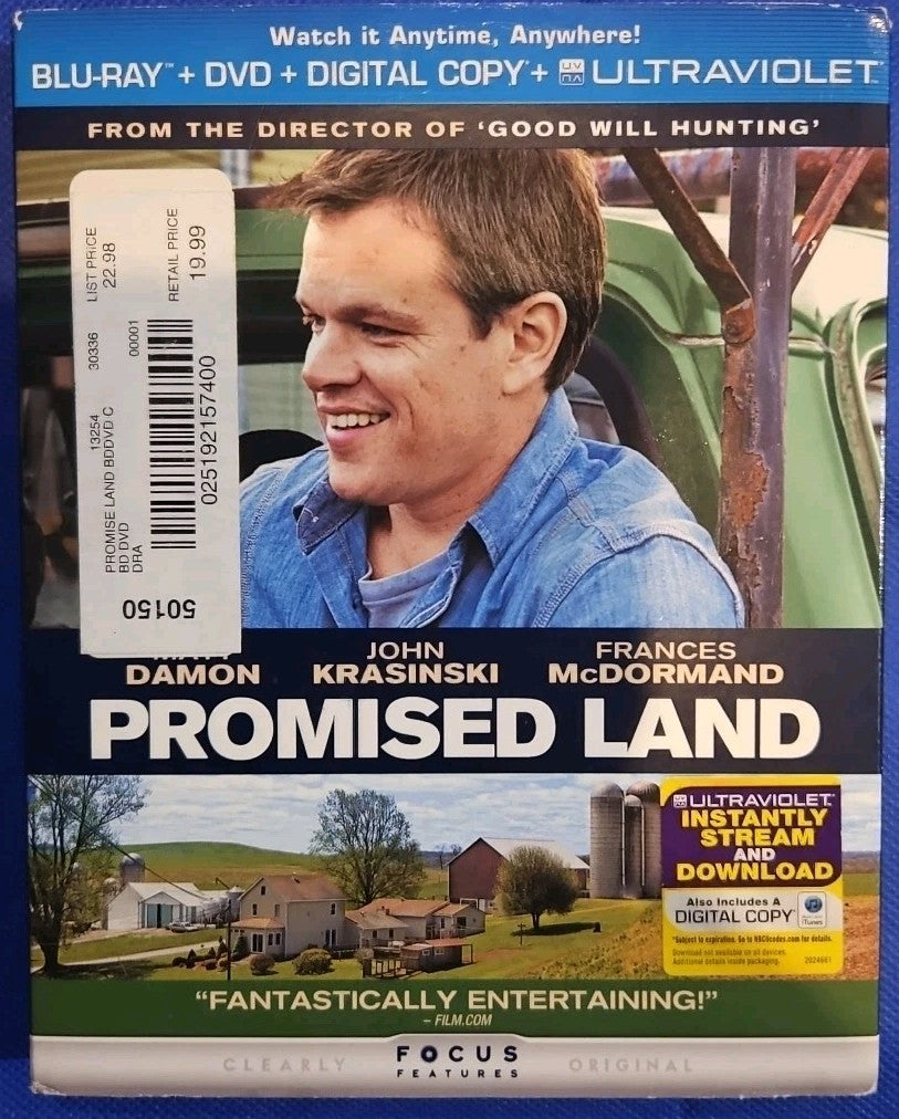 Promised Land (Blu-ray + DVD, 2-Disc) Sealed. No Digital Download
