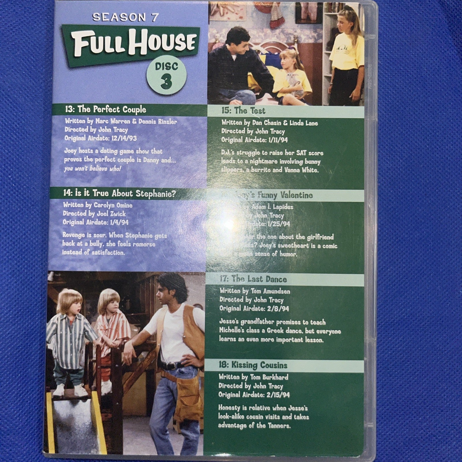 Full House: the Complete Seventh Season (DVD, 1993) Missing Outer Cover