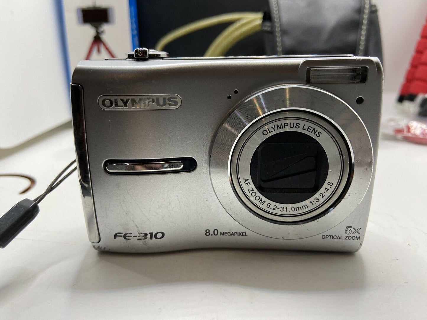 Olympus FE-310 8.0MP w/Cases, Tripod, USB Cable, Phone Shutter Remote BUNDLE