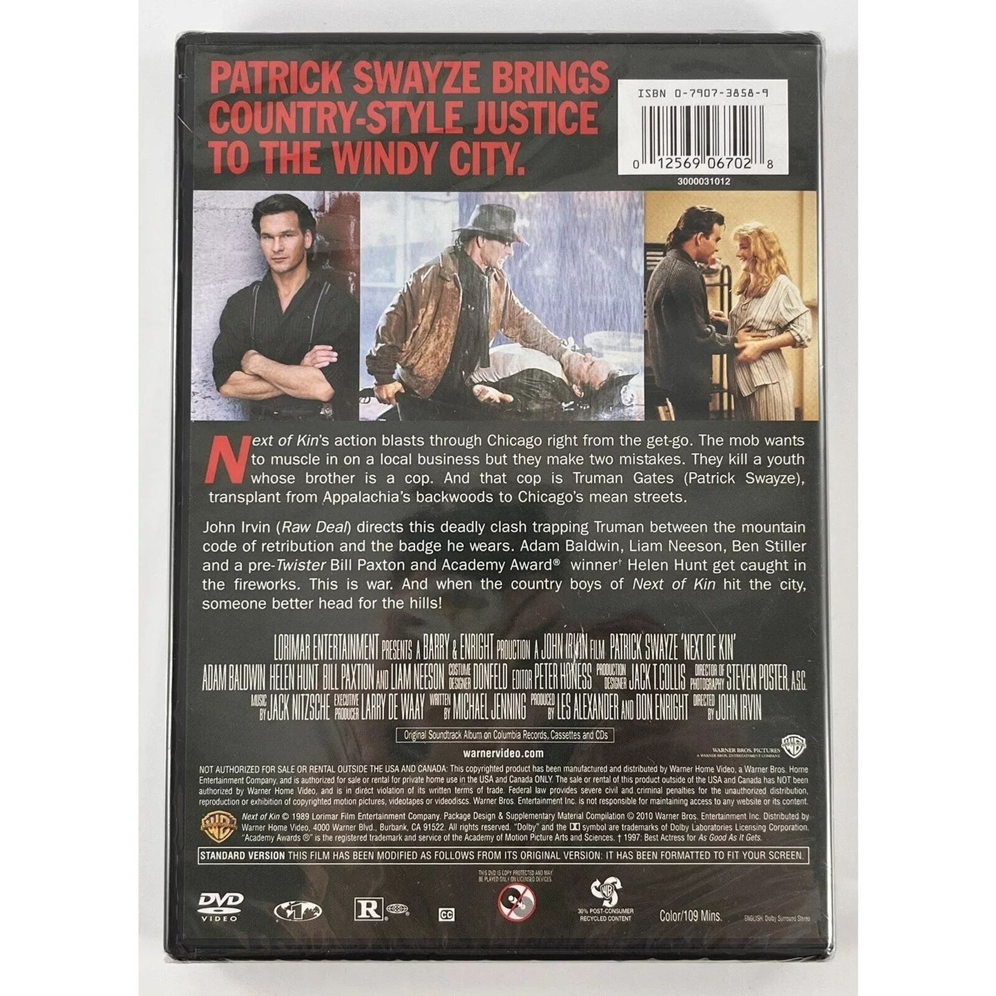 Next of Kin (DVD) Patrick Swayze, Liam Neeson, Helen Hunt - Brand New Sealed