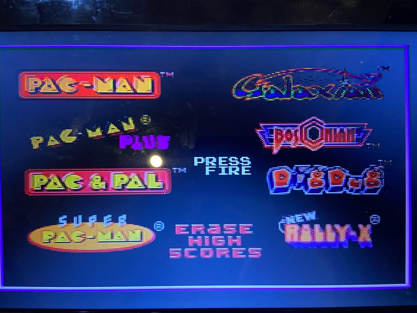 2007 Jakks Pacific Namco Pac-Man 8 Games in 1 Plug and Play TV Games Built In