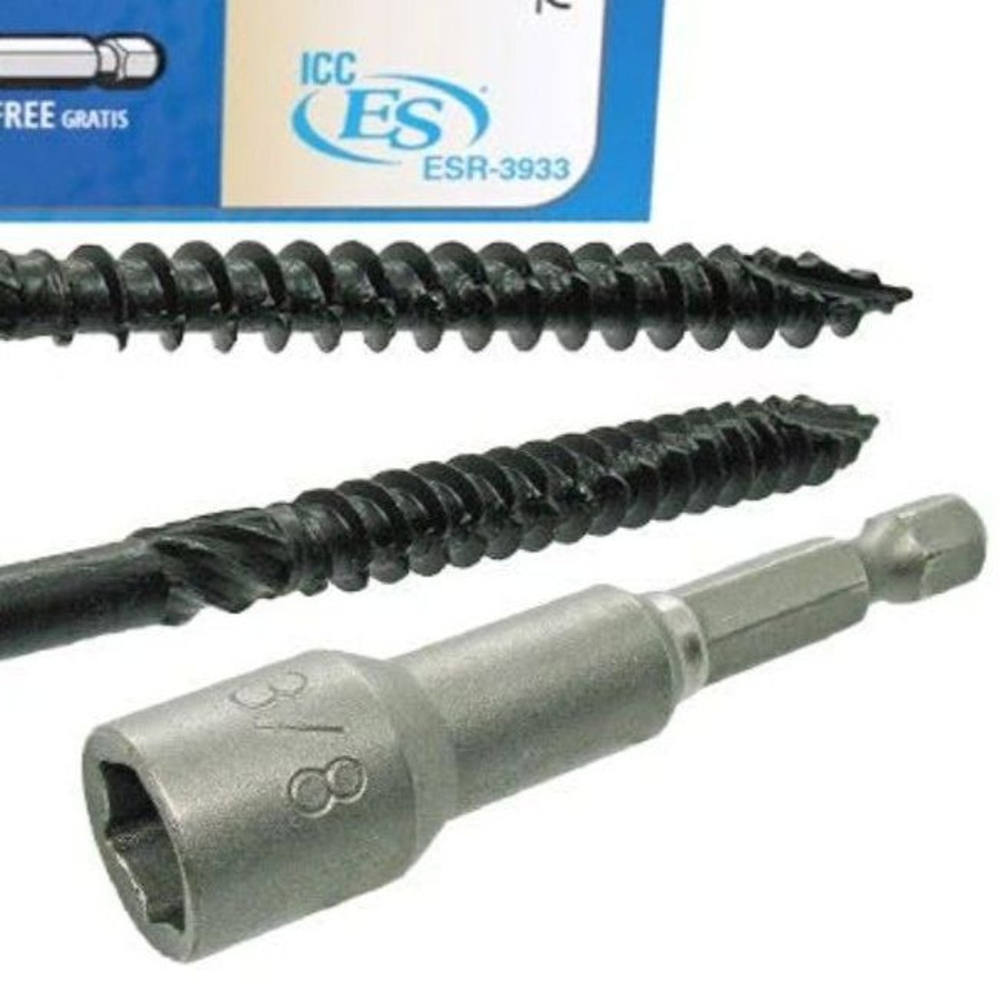 5/16" Diameter Grip Rite 6" Structural Screws with3/8" Installation Head