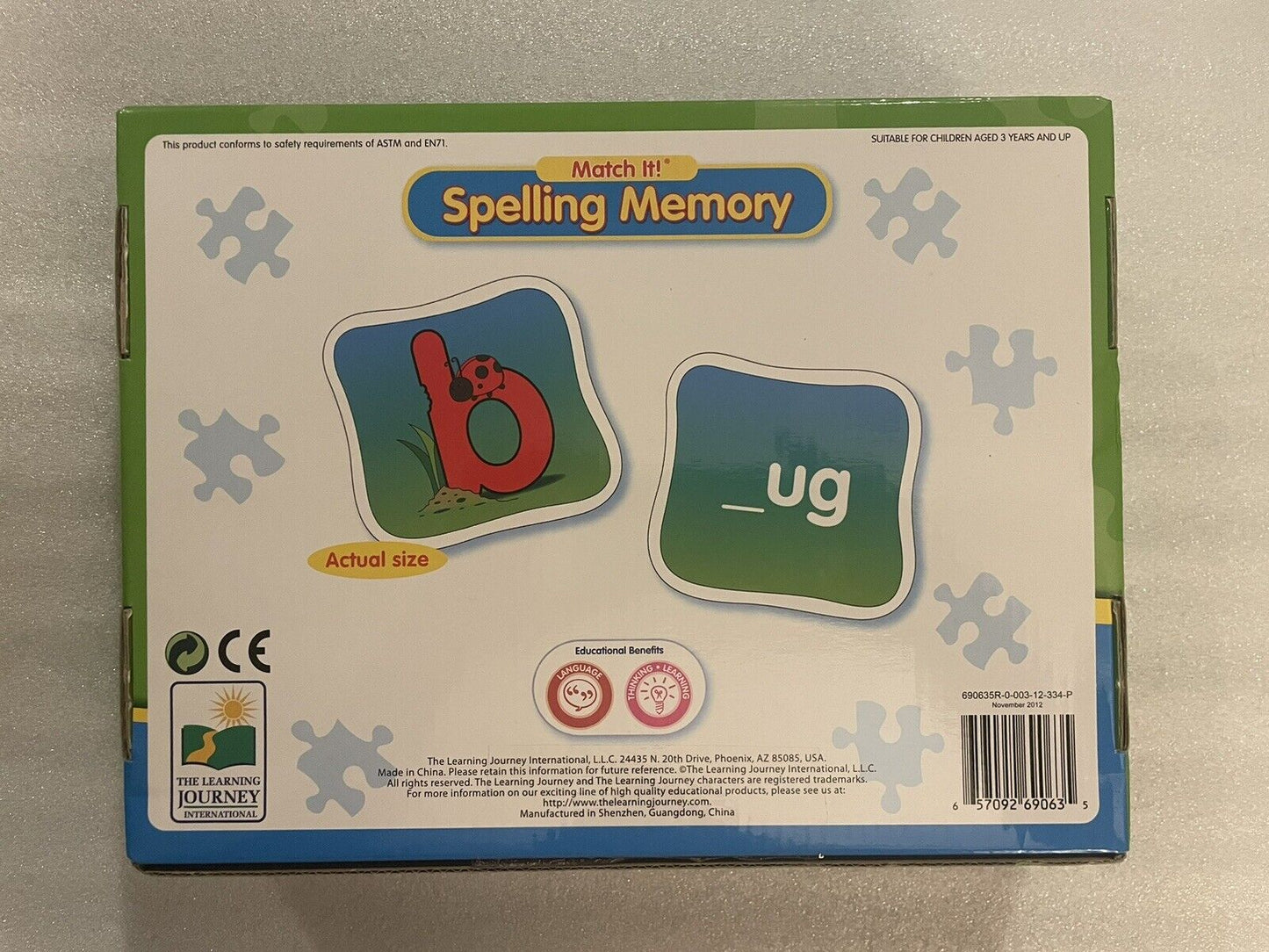 The Learning Journey Match It! - Spelling Memory - Ages 3+
