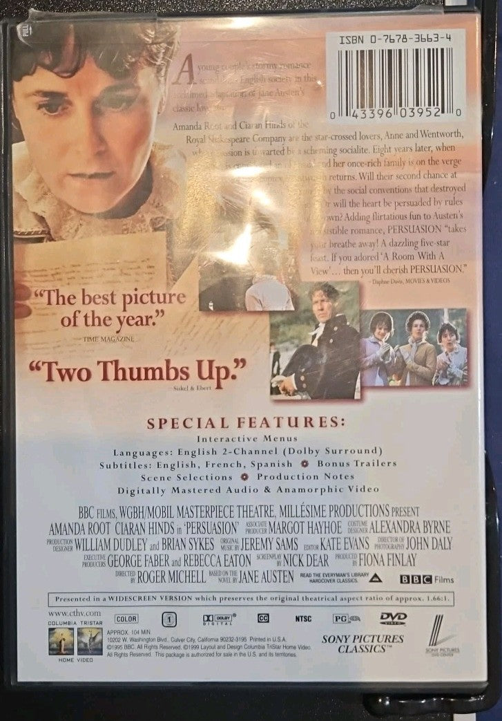 Persuasion (DVD, 1995)