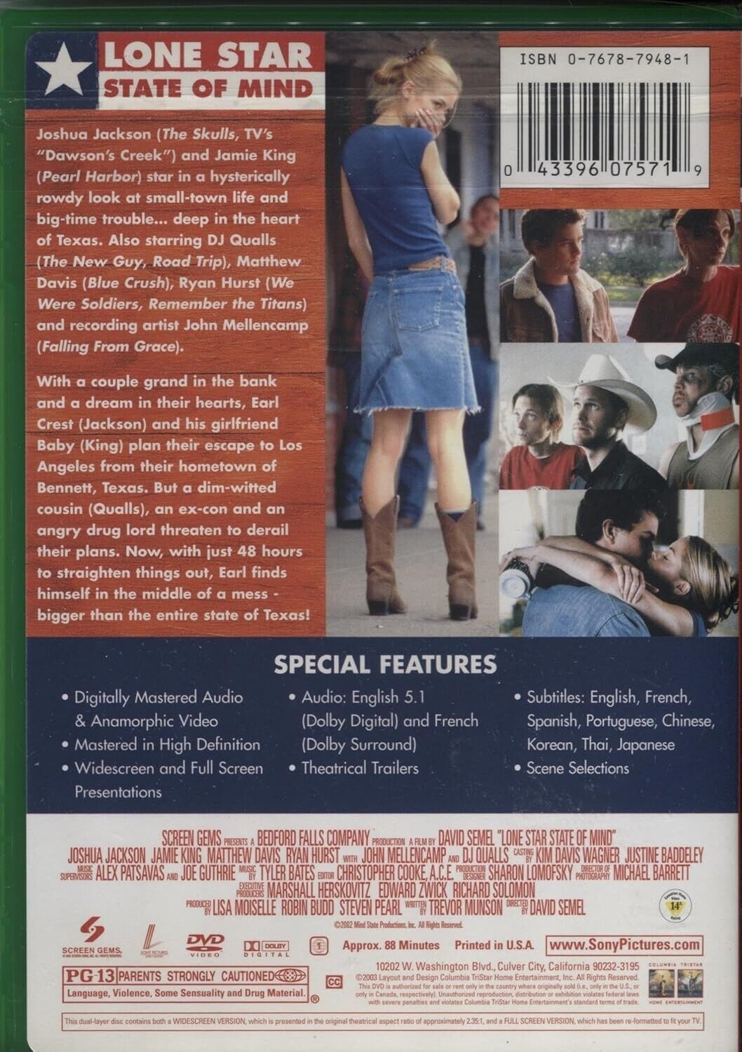 Lone Star State of Mind (DVD, 2003)   BRAND NEW