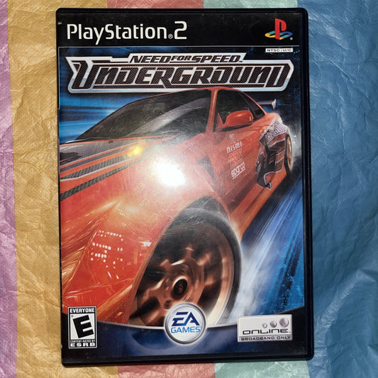 Need for Speed: Underground (PS2) CIB. Tested. Manual + Reg Card. Original Case