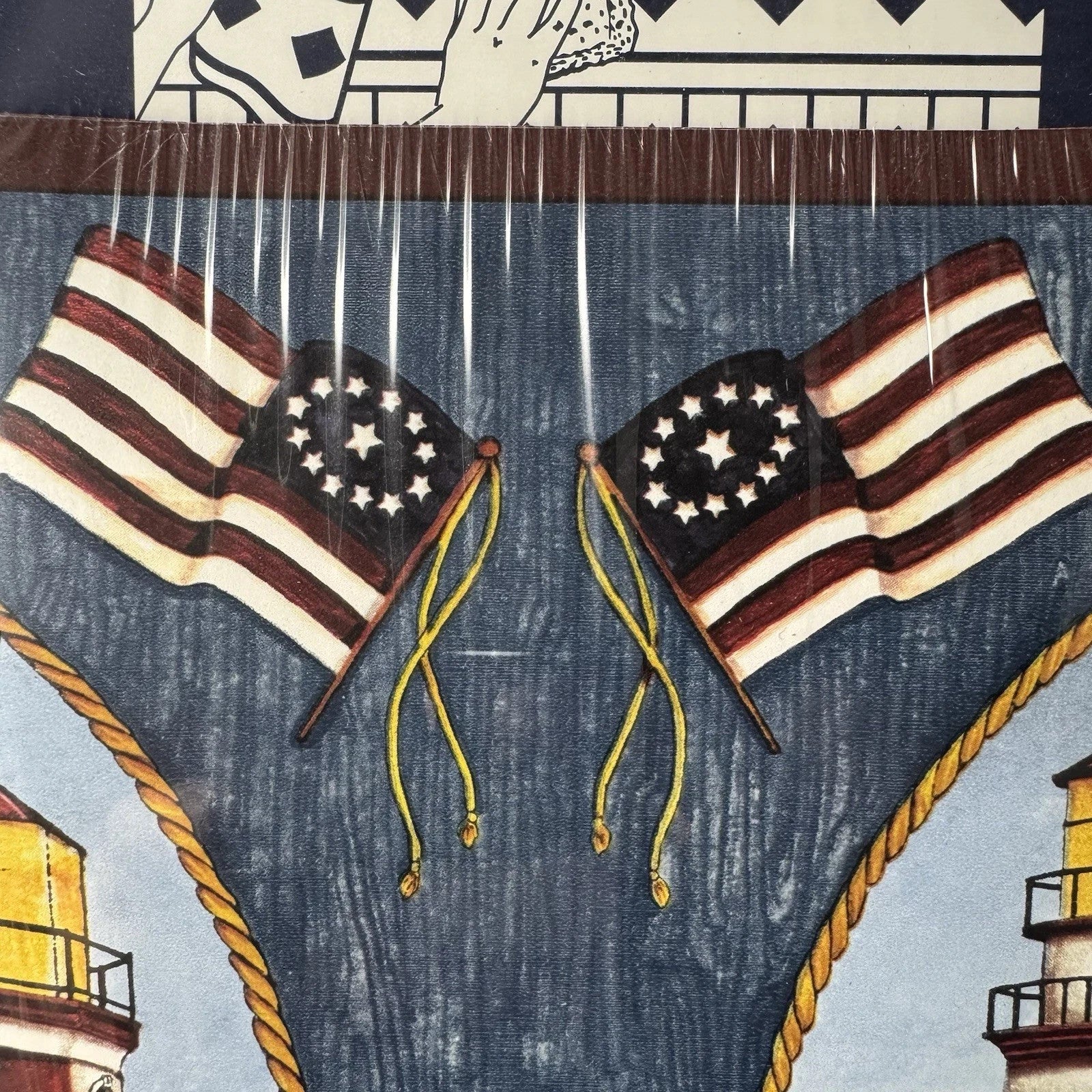 Expressions Border Wallpaper Patriotic Lighthouse #SB10220B Hope Lights The Way