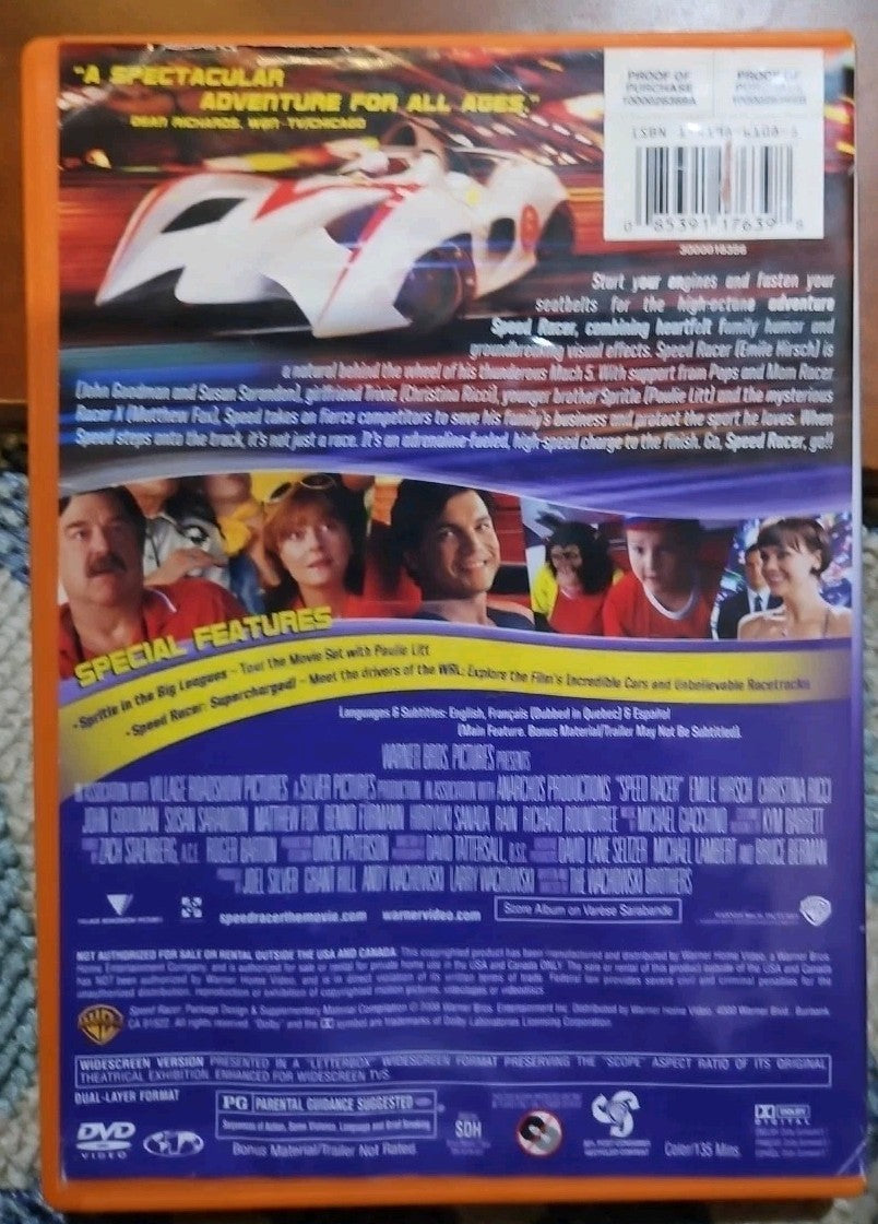 Speed Racer (DVD, 2008) Like New.