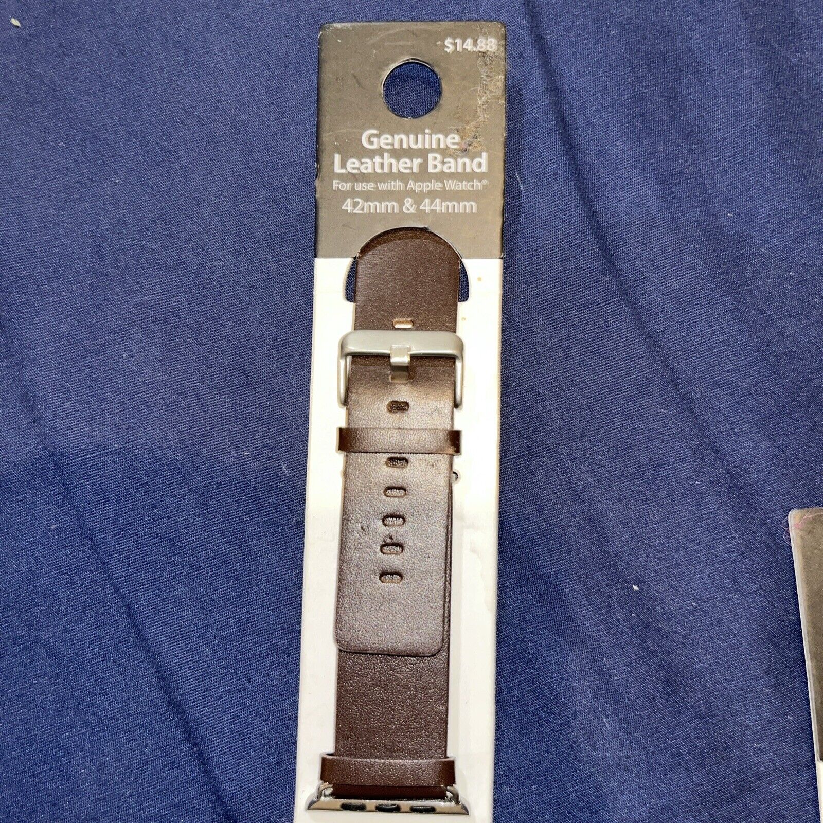 Genuine Leather Apple Watch Band for 42/44/45mm for Series 4,5,6,7,8,9 & SE