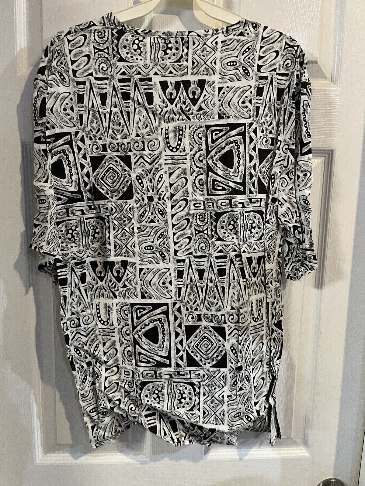 Angderson Size Large Short Sleeve Shirt And Bermuda Shorts Set 100% Rayon