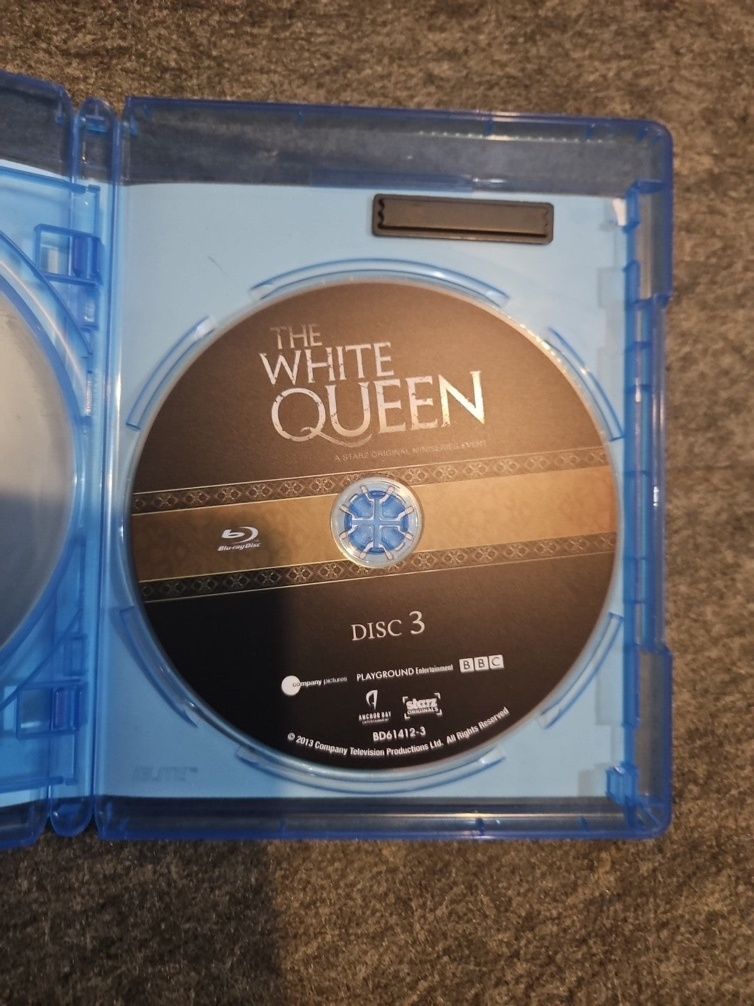 The White Queen (Blu-ray, 2013) Missing Disc 1.  Discs 2 & 3 Only. Tested