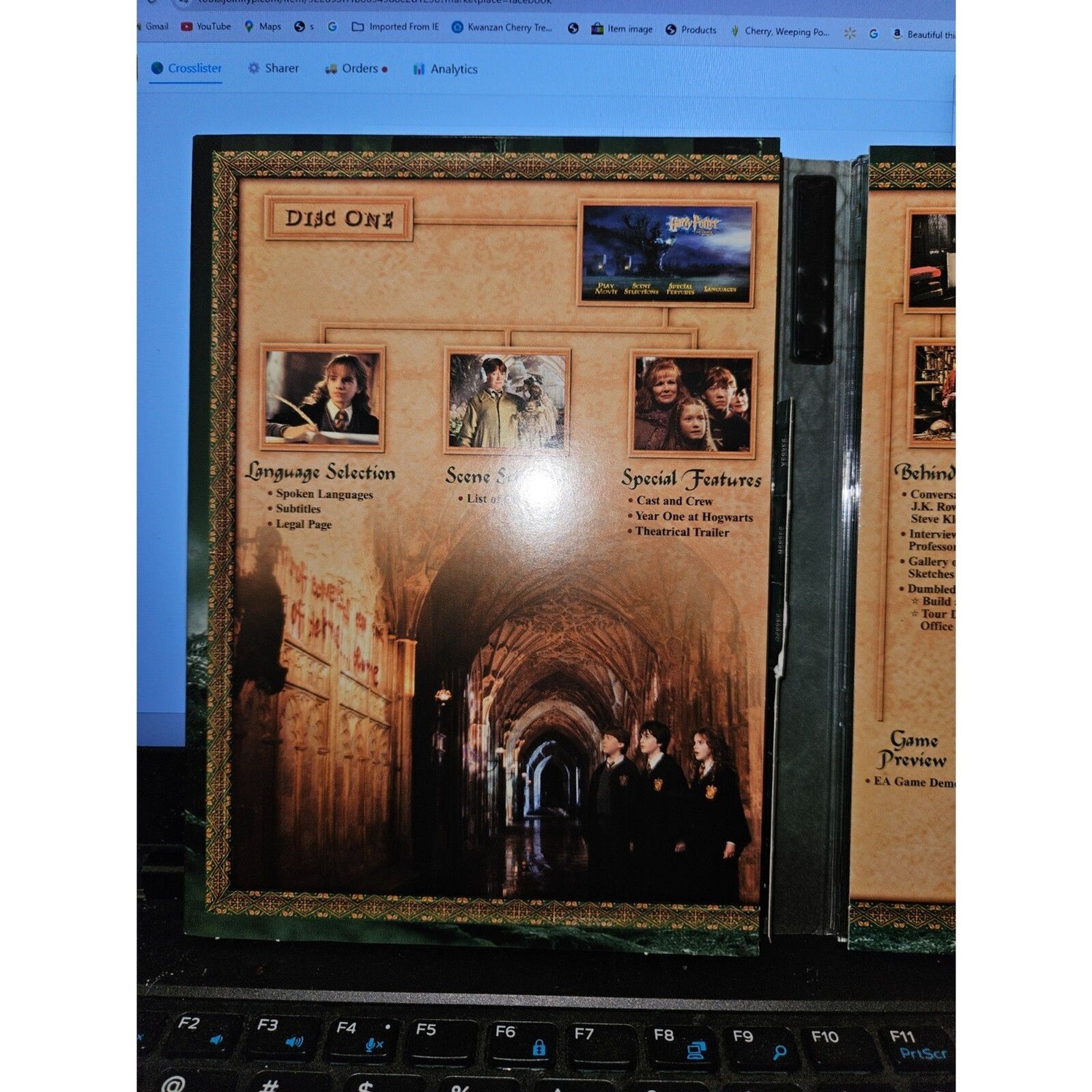 Harry Potter and the Chamber of Secrets Widescreen 2 DVD Set. Tested.