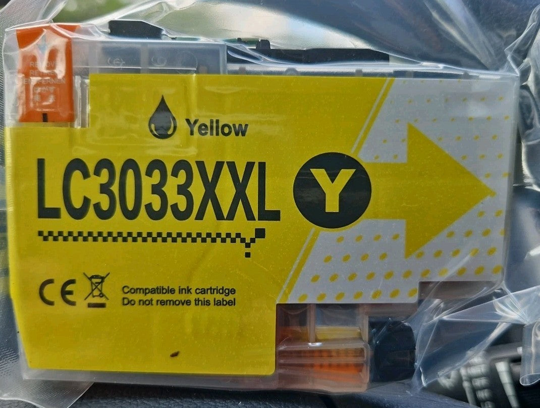 3PK Ink for Brother LC3033 XXL MFC-J995DW MFC-J815DW Magenta/Black/Yellow. Open