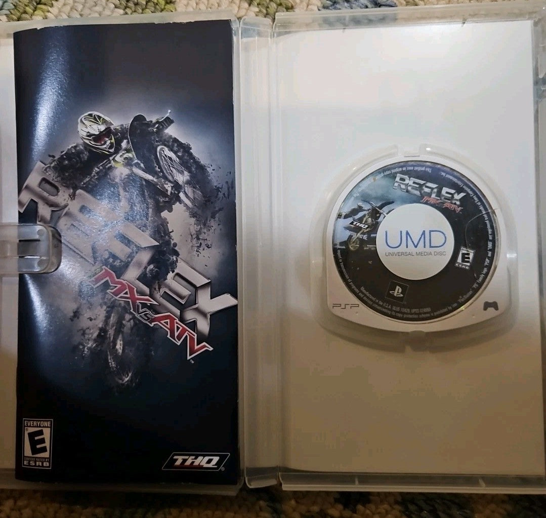 MX vs. ATV Reflex (PSP) Game + Case + Manual + Artwork. Tested. Cracked Game