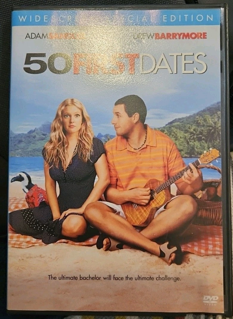50 First Dates (DVD, 2004, Widescreen Special Edition) Tested. No Scratches