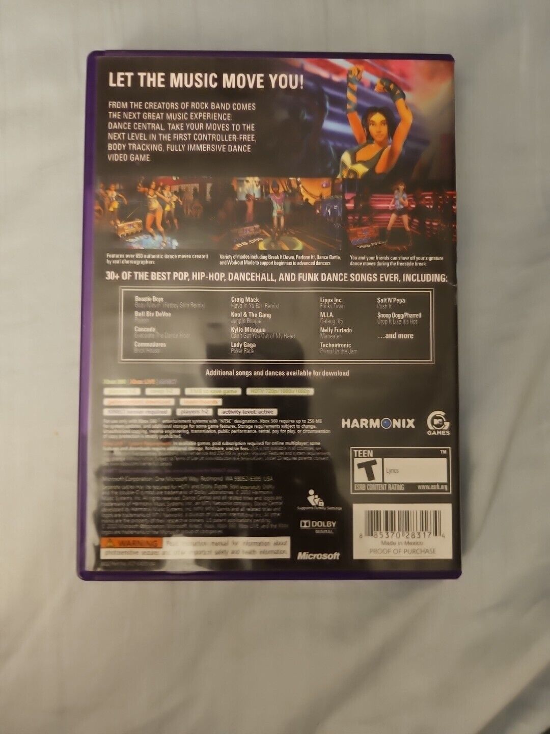 Dance Central (Microsoft Xbox 360, 2010)