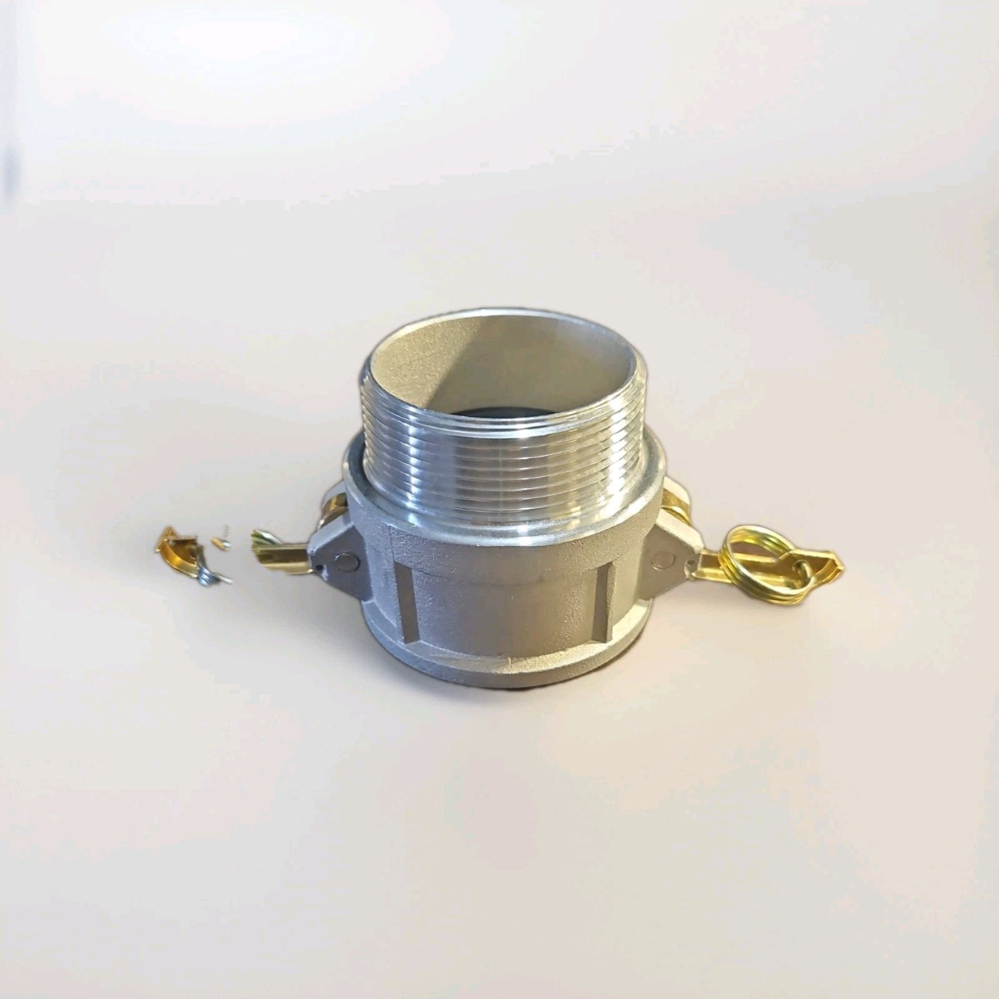 400B 4-inch Female Camlock x MNPT 316 Stainless Steel Quick-Disconnect Fitting