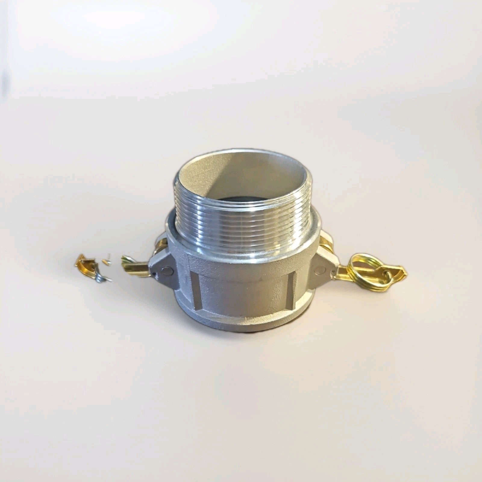 400B 4-inch Female Camlock x MNPT 316 Stainless Steel Quick-Disconnect Fitting