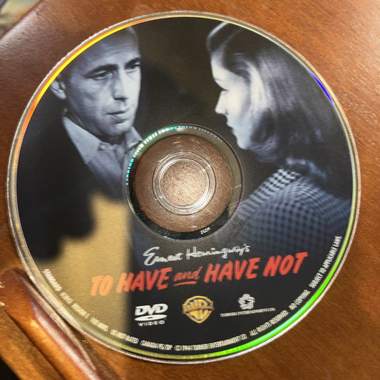 To Have and Have Not (DVD, 2003) Disc Only. No Case Or Insert