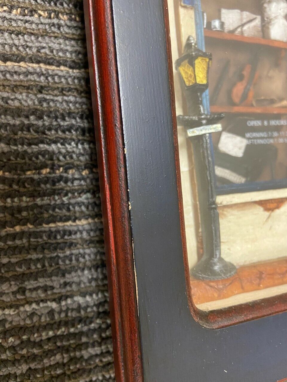 Arister #880473 Shadow Box "Music Shop" Wall Clock