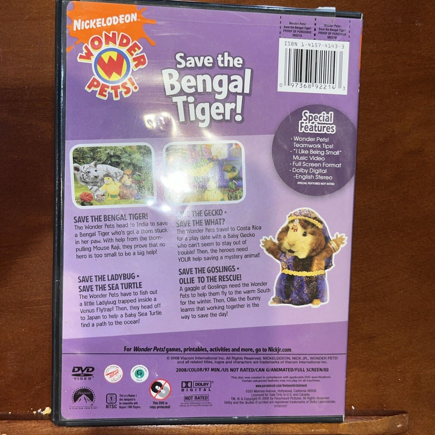 Wonder Pets - Save The Bengal Tiger (DVD, 2008)
