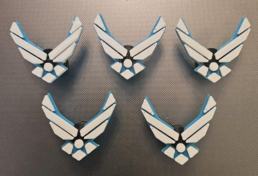 Air Force Emblem Shrader Tire Valve Cap (Set Of 5)