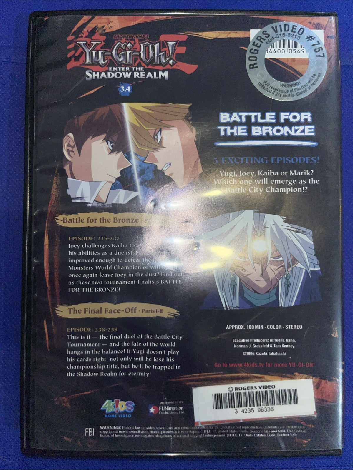 New Yu-Gi-Oh: Enter the Shadow Realm - Vol. 4: Battle for the Bronze (DVD, 2005)