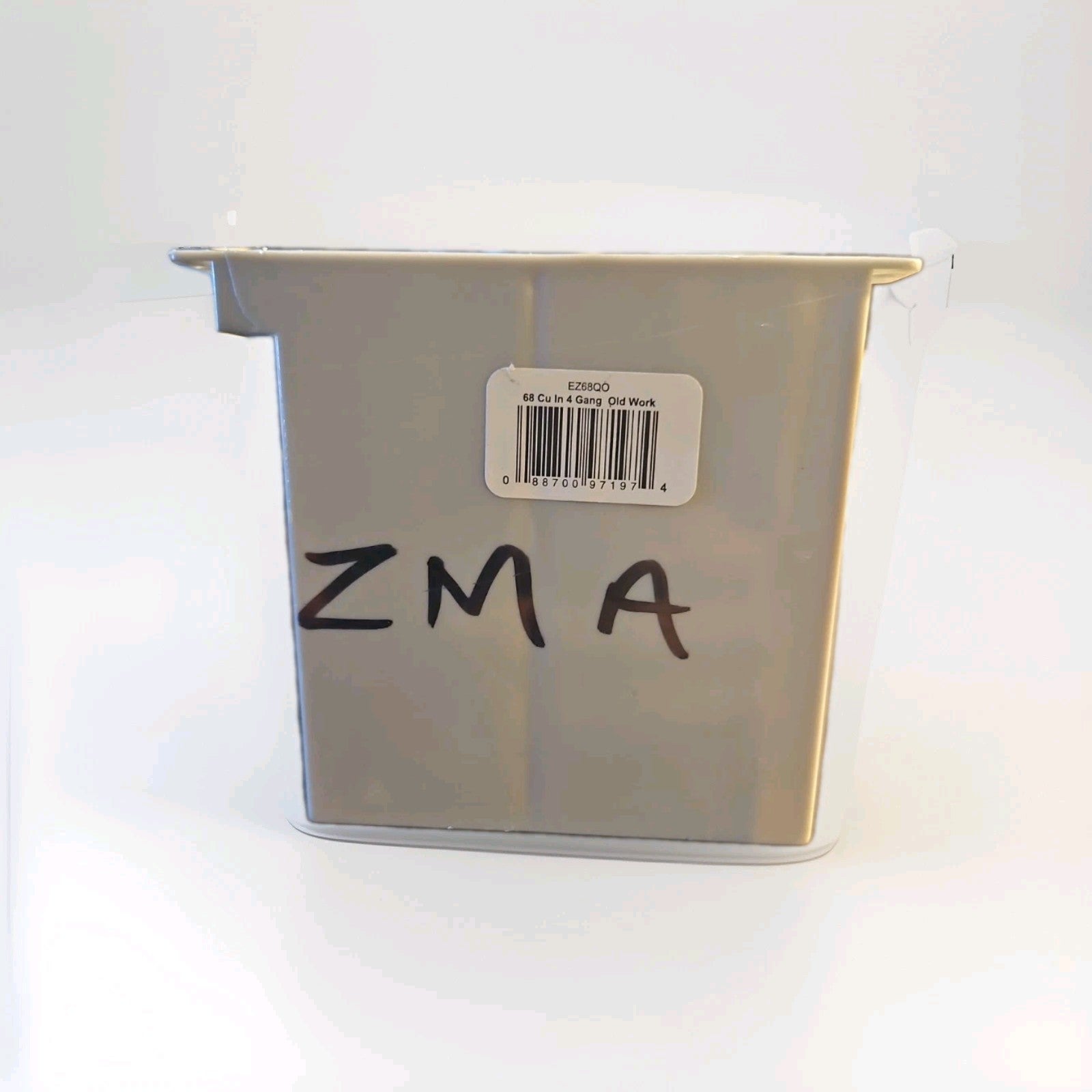 CANTEX Outlet Box 4-Gang 68 cu in Rectangle PVC Gray EZ68QO
