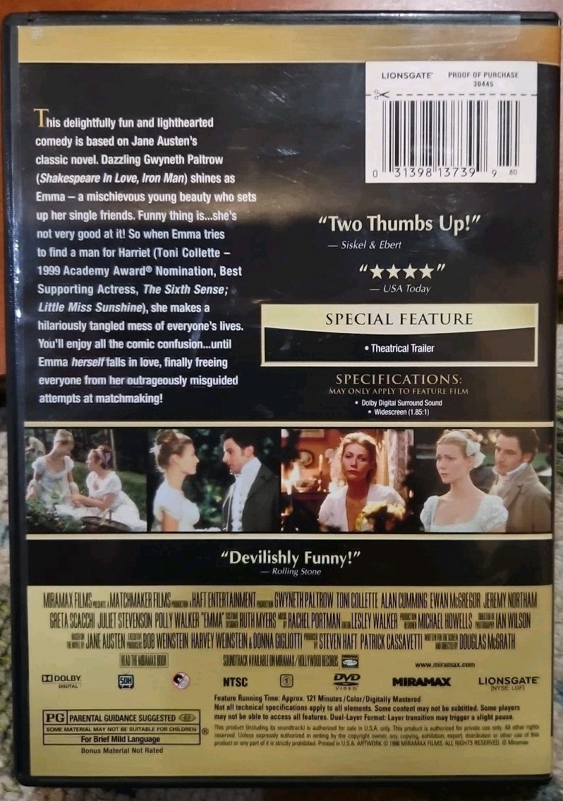 Emma (DVD) New Sealed