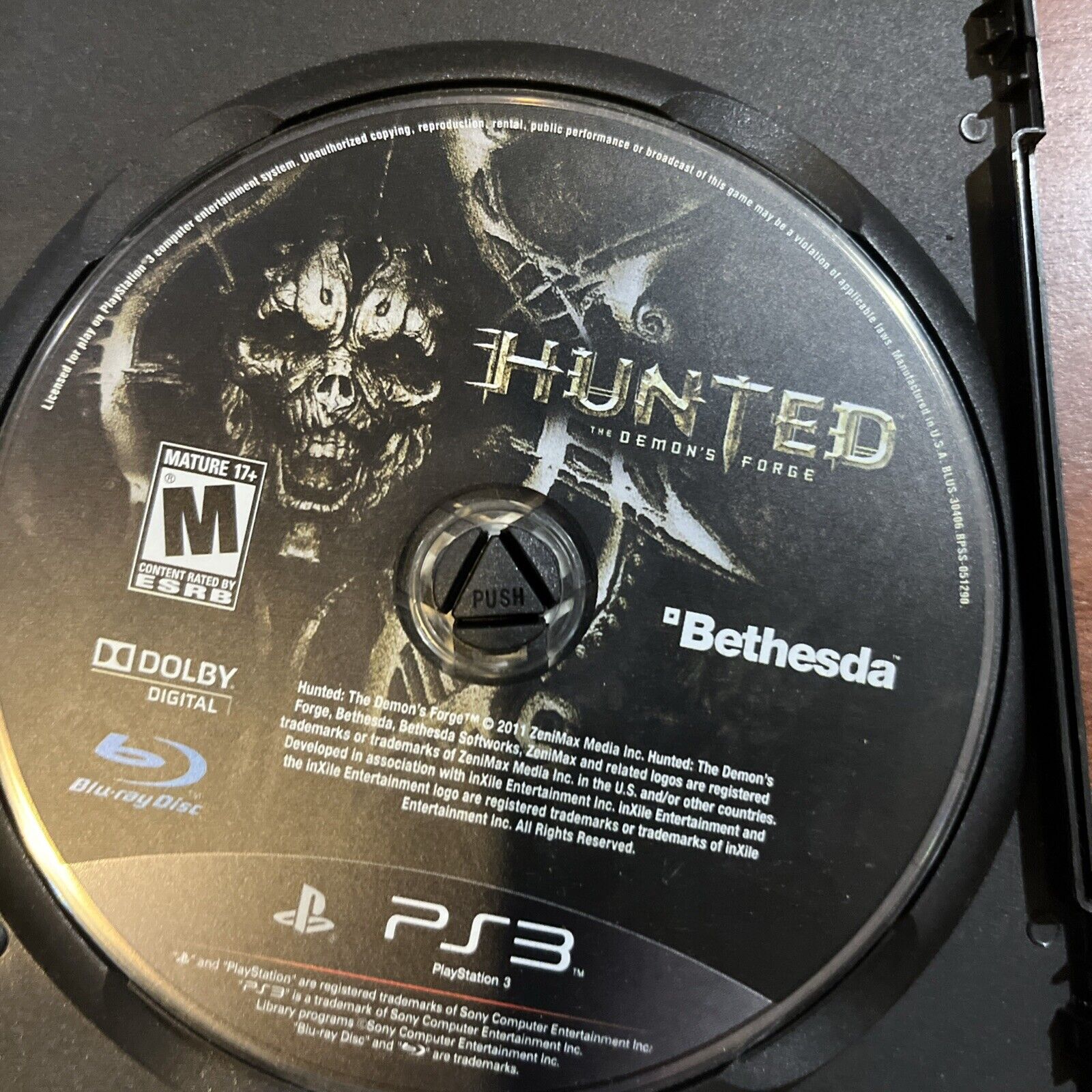 Hunted: The Demon's Forge (PS3) Tested. No Scratches. No Manual Or Artwork.