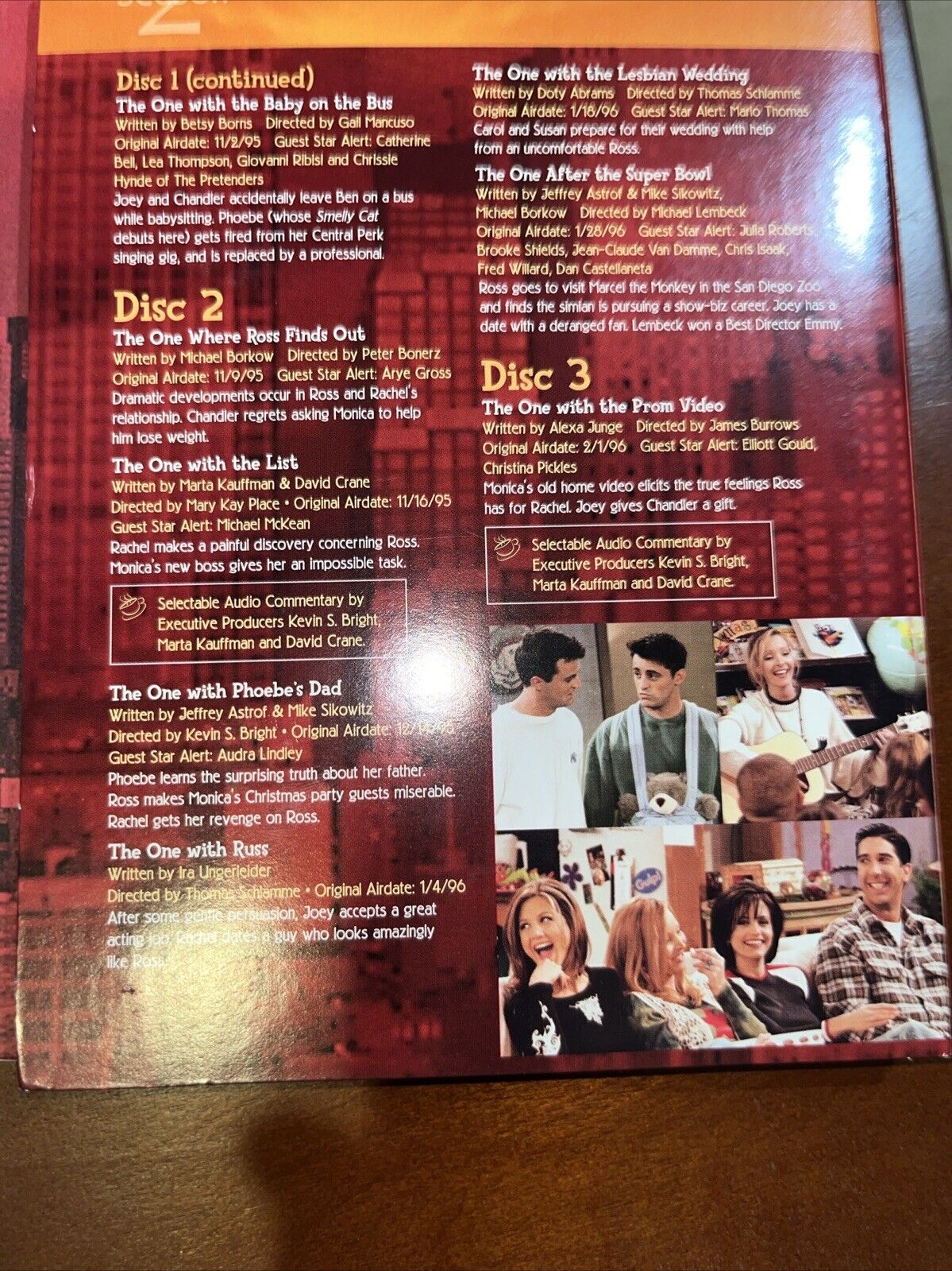 Friends - The Complete Second Season (DVD, 2002, 4-Disc Set, Four Disc Set)