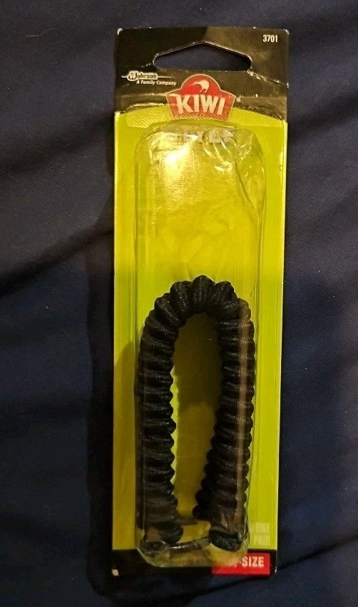 NEW! KIWI No-Tie Black Shoe Laces One-Size, NEW