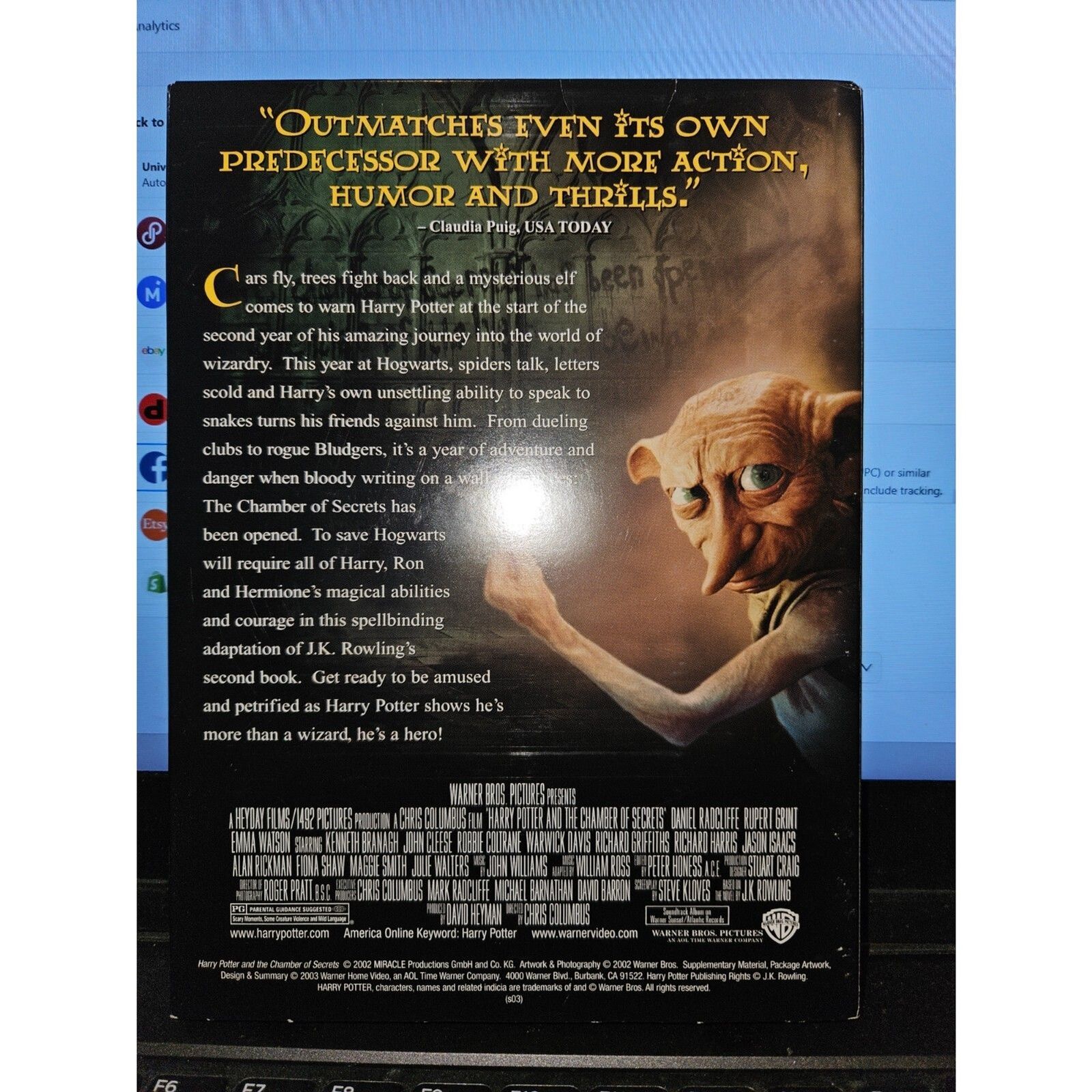 Harry Potter and the Chamber of Secrets Widescreen 2 DVD Set. Tested.