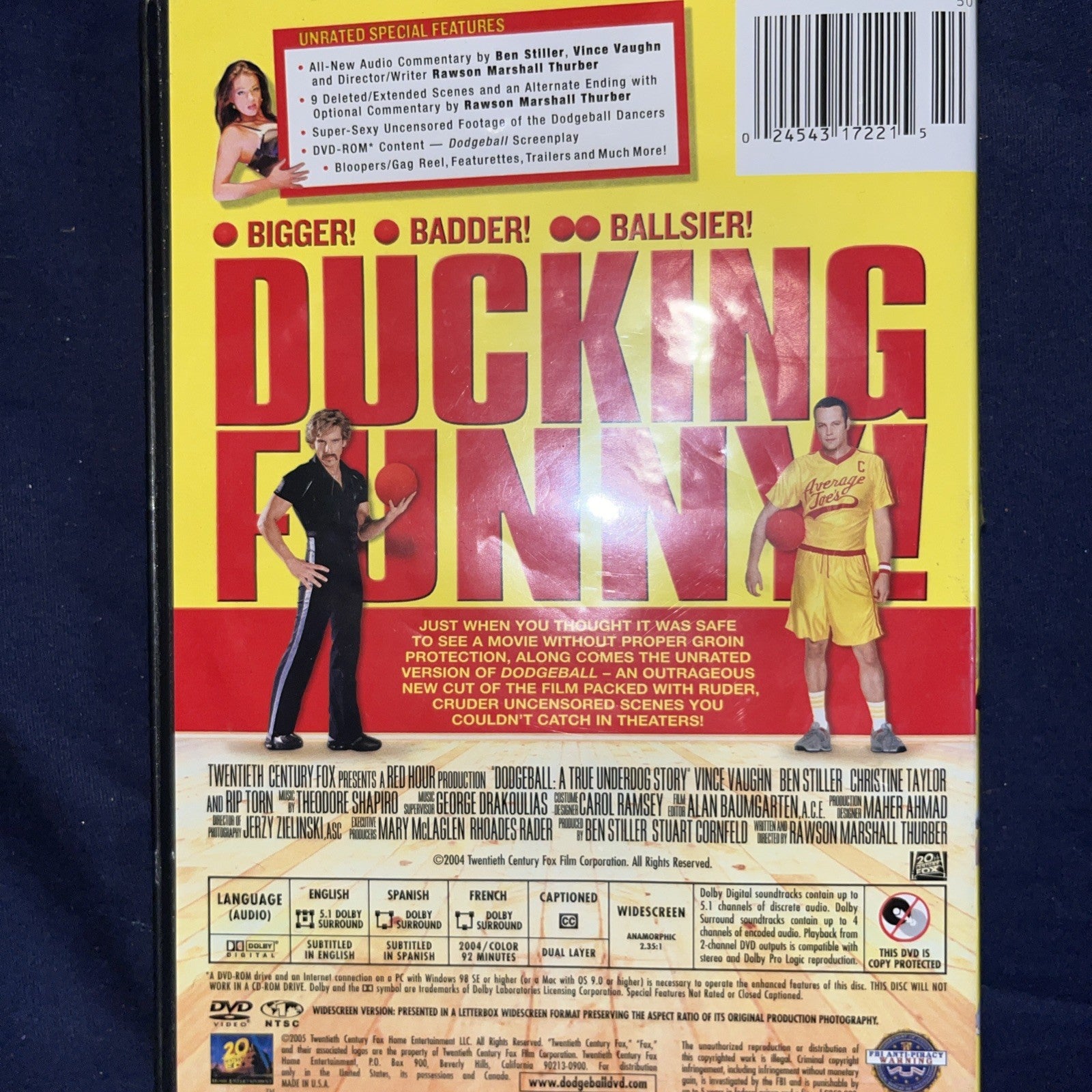Dodgeball: True Underdog Story (DVD, 2004) Sealed