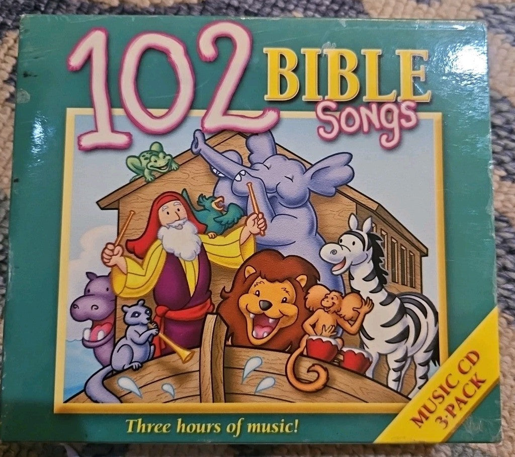 102 Bible Songs -3 Hours Of Music (3 CDs) New Sealed Ships 1st Class