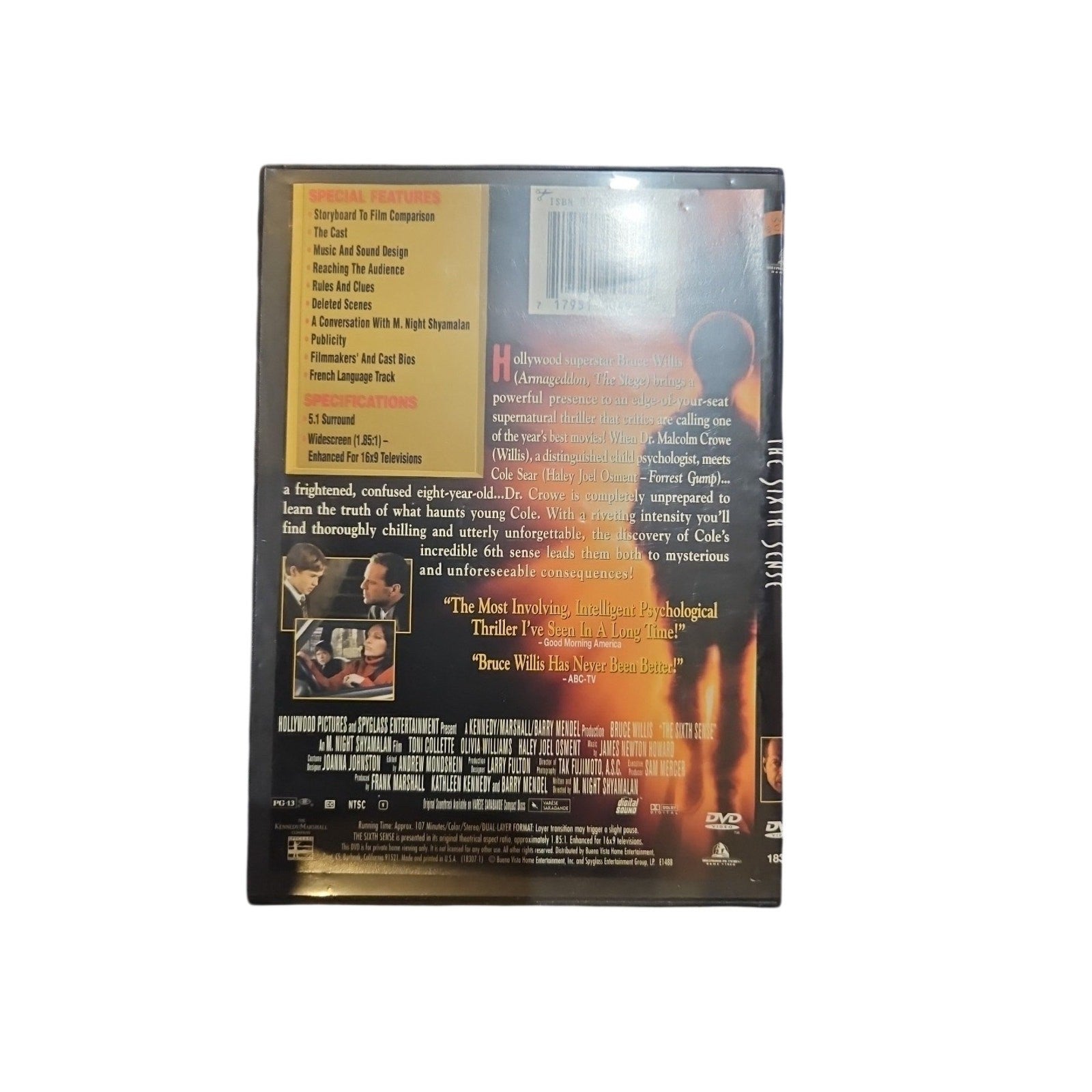 The Sixth Sense (DVD, 1999) tested