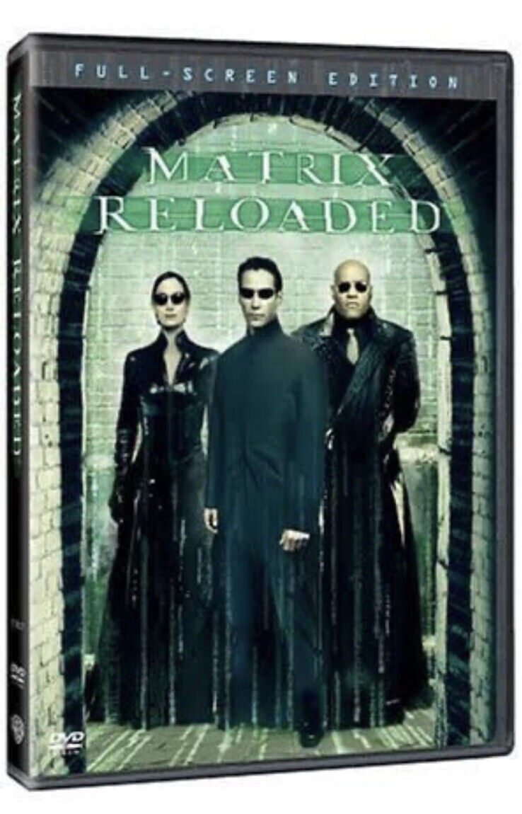 Matrix Reloaded DVD Full Screen Edition Keanu Reeves Laurence Fishburne NEW